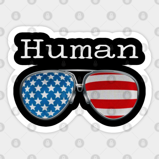 PILOT GLASSES USA HUMAN Sticker by SAMELVES